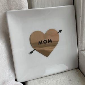 For moms of humans AND fur balls! Fringe Studio Rose Gold Cupid Heart “MOM”